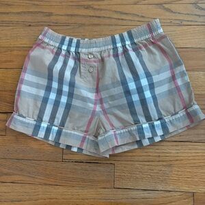 Burberry check cotton boxer pajama shorts